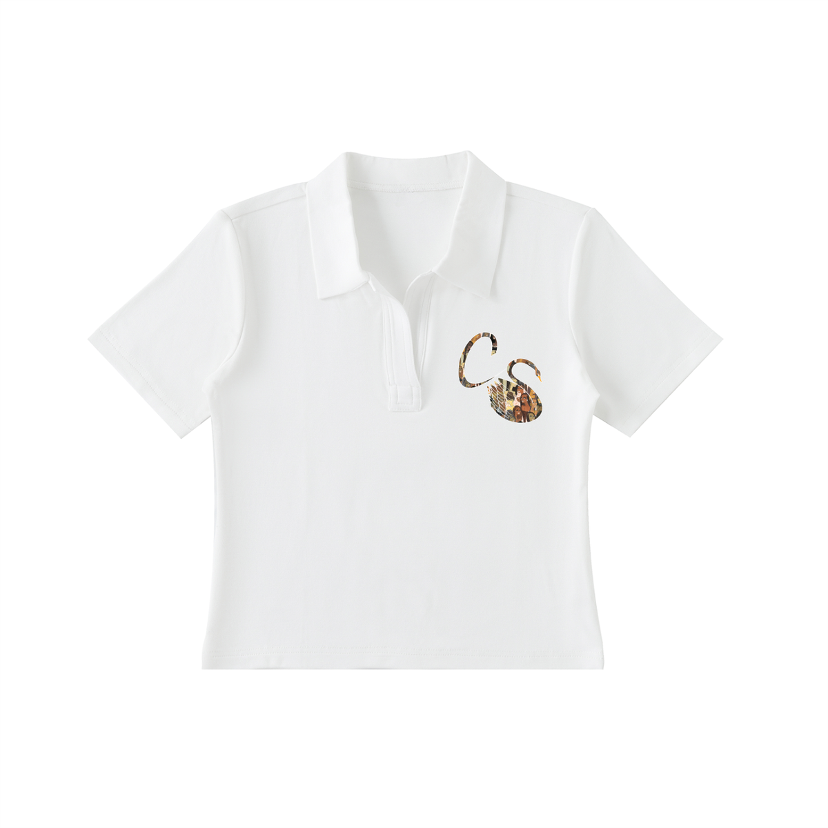 The Braided Glory Bodycon Polo Shirt