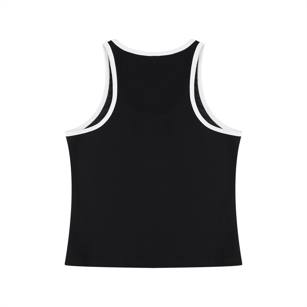 The Braided Glory Color Block Cropped Tank Top