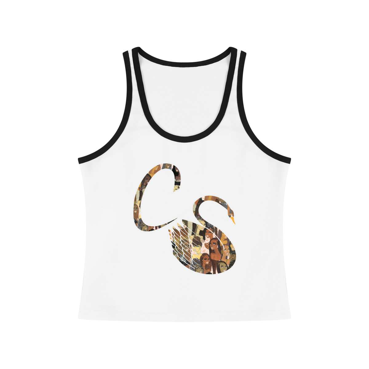 The Braided Glory Color Block Cropped Tank Top