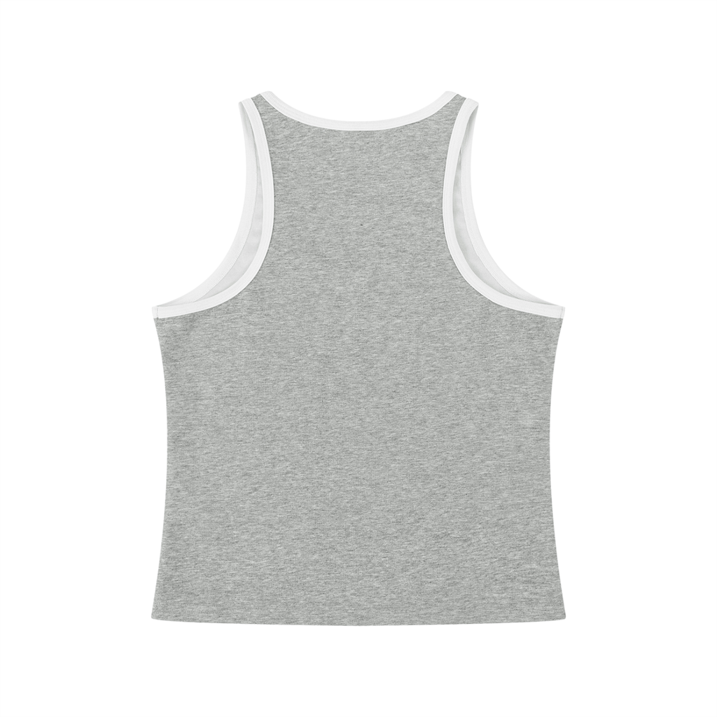 The Braided Glory Color Block Cropped Tank Top