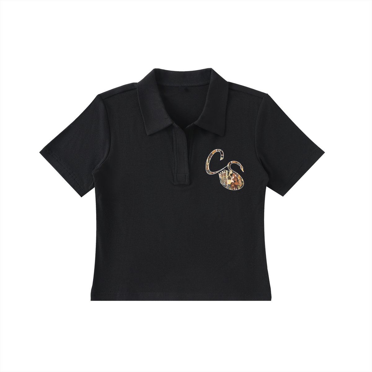 The Braided Glory Bodycon Polo Shirt