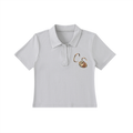 The Braided Glory Bodycon Polo Shirt