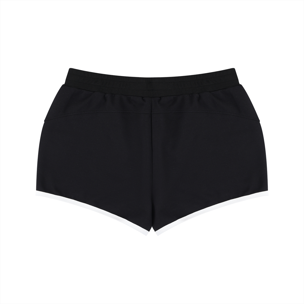 The  Braided Glory Retro Contrast Binding Shorts