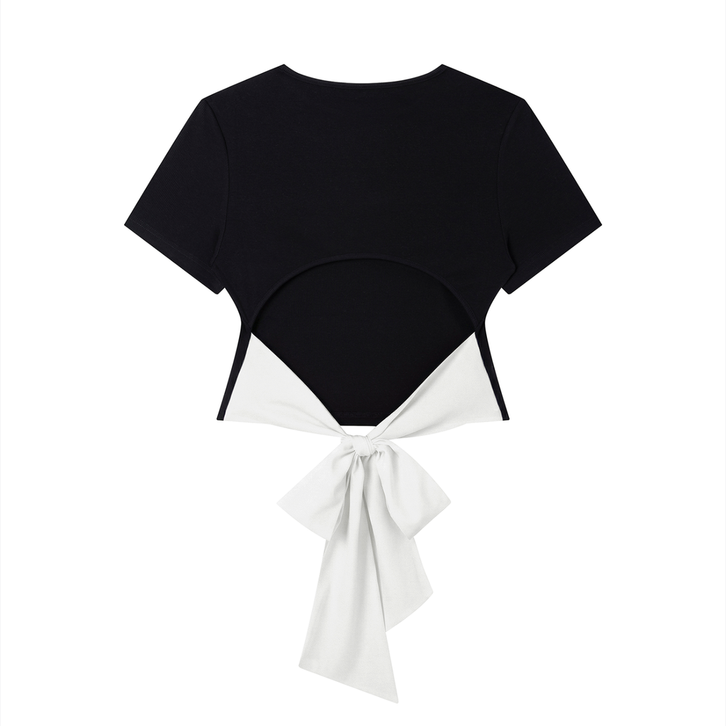 The Braided Glory Slim Fit Bow Back Top