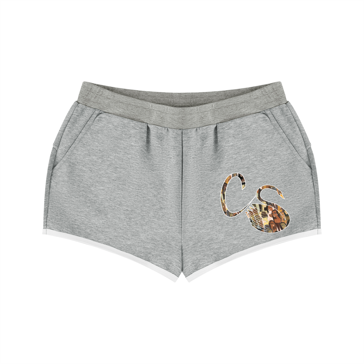 The  Braided Glory Retro Contrast Binding Shorts