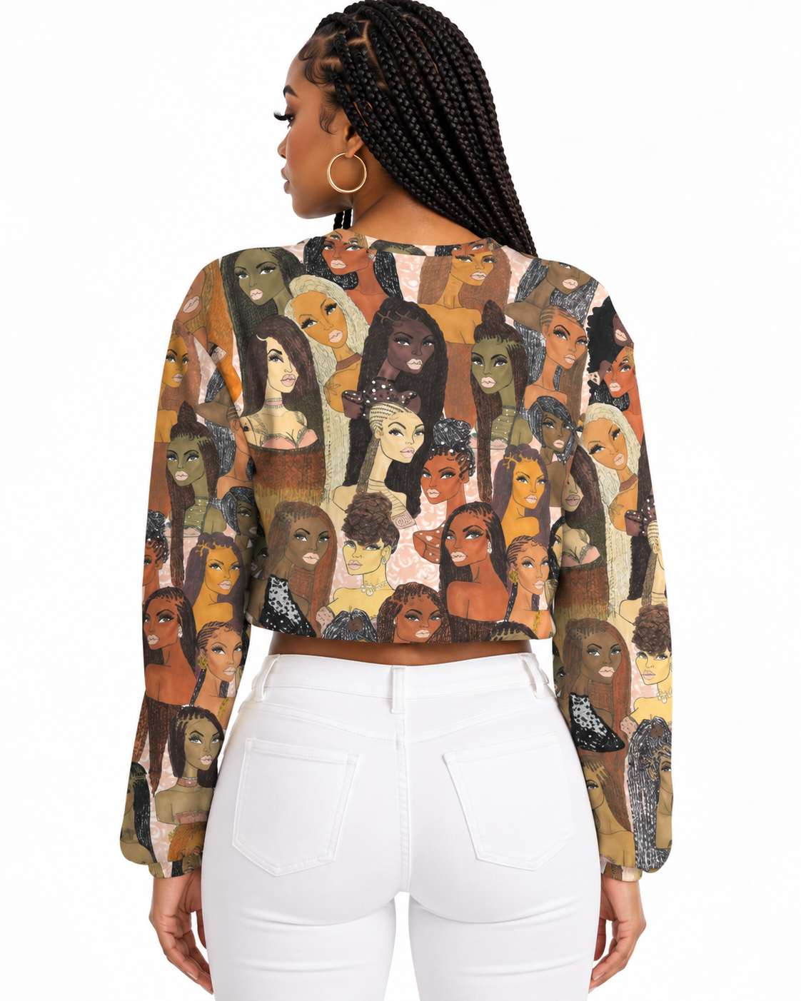 The Braided Glory Cropped Sweatshirt