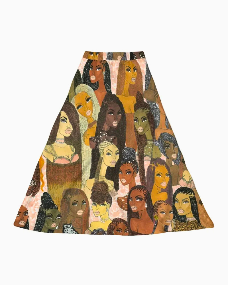 The Braided Glory Midi Skirt