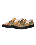 The Braided Glory Slip-On Noir Canvas Shoe