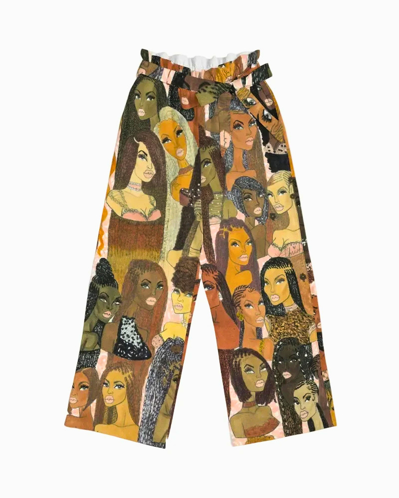The Braided Glory High-Rise Wide Leg Pants
