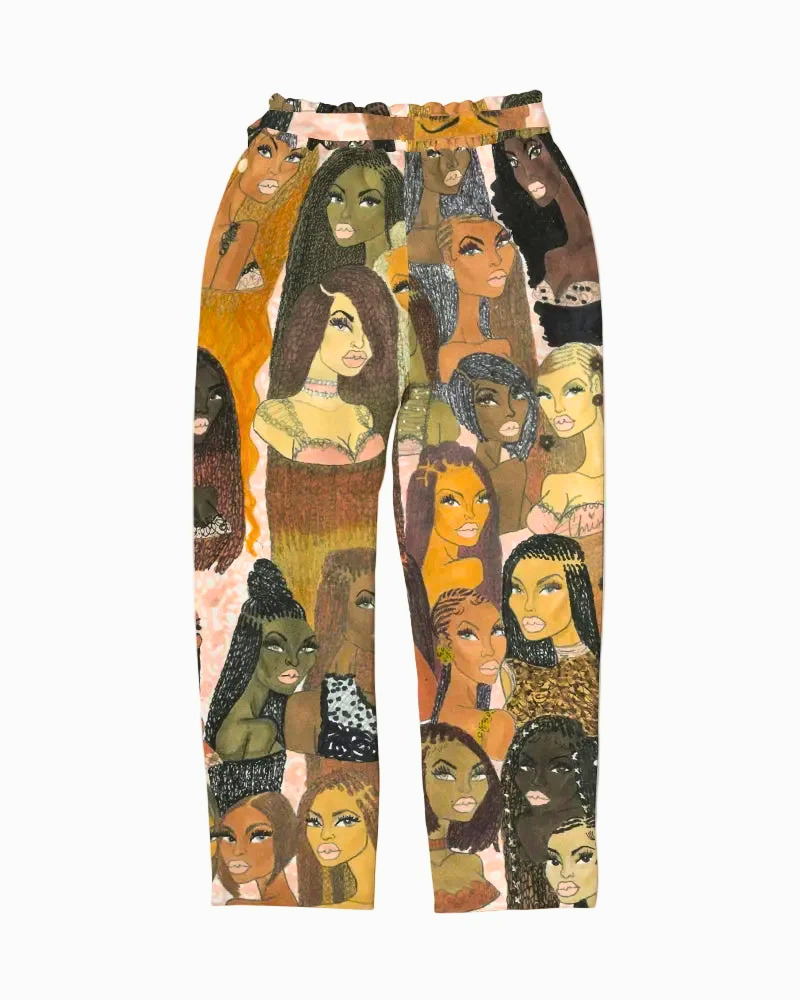 The Braided Glory Belted Tapered Pants