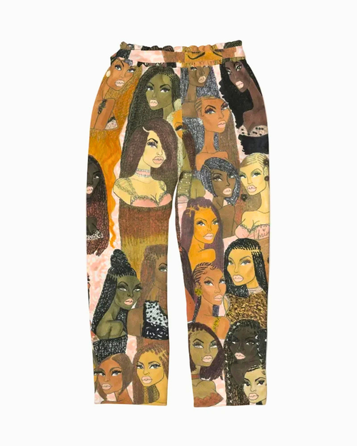 The Braided Glory Belted Tapered Pants