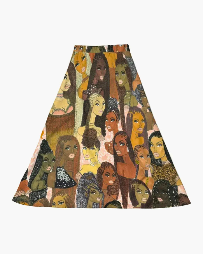The Braided Glory Midi Skirt