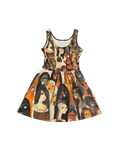 The Braided Glory Scoop Neck Skater Dress