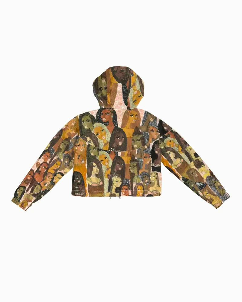 The Braided Glory Cropped Windbreaker