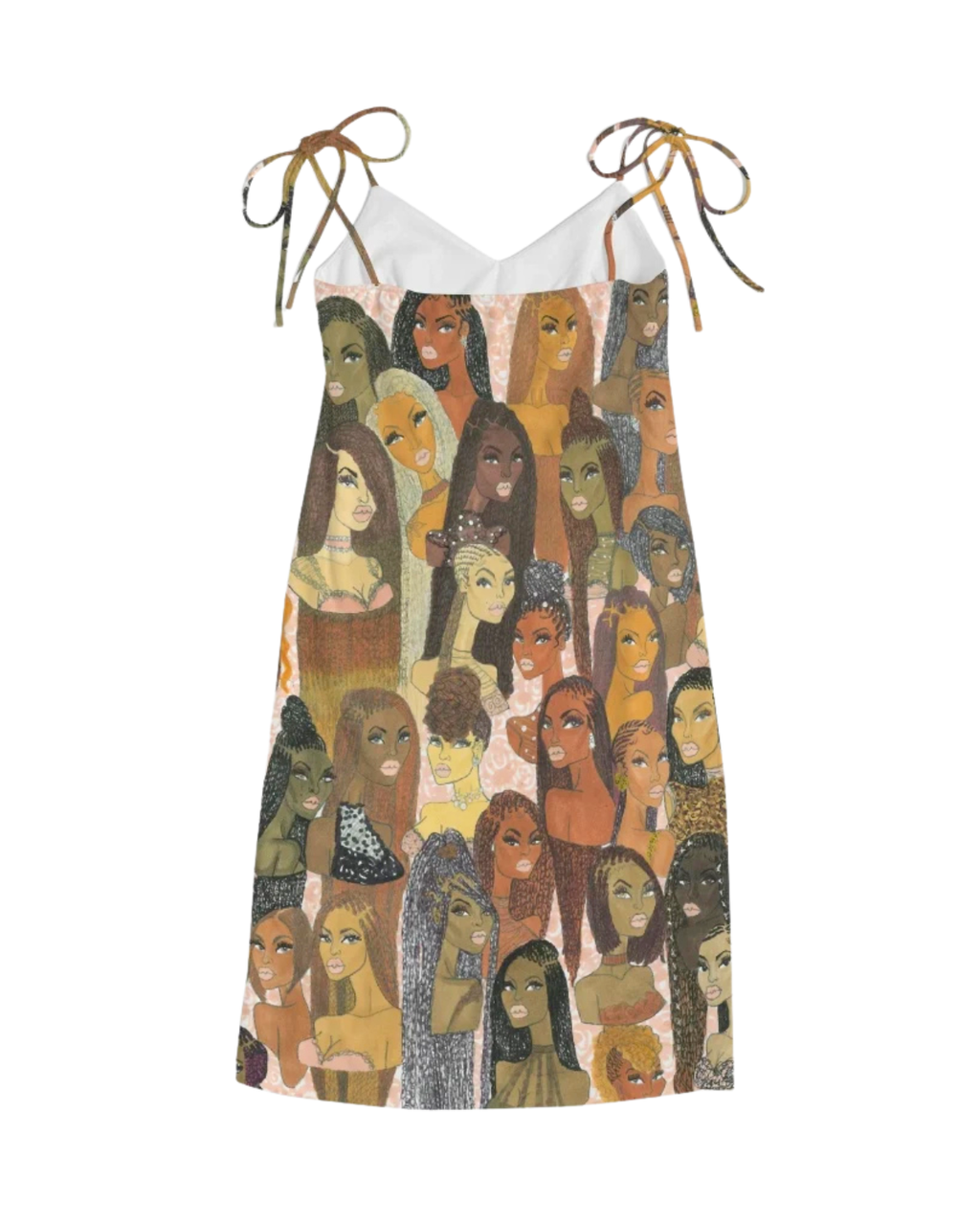 The Braided Glory Tie Strap Split Dress
