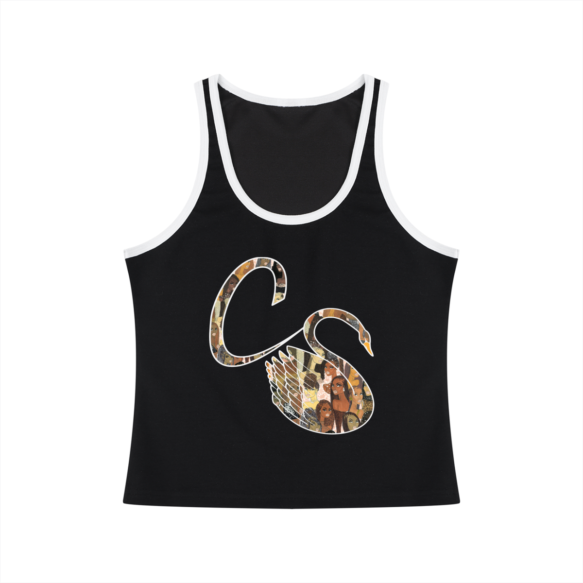 The Braided Glory Color Block Cropped Tank Top