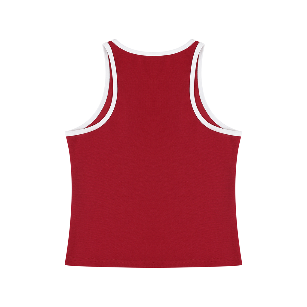 The Braided Glory Color Block Cropped Tank Top