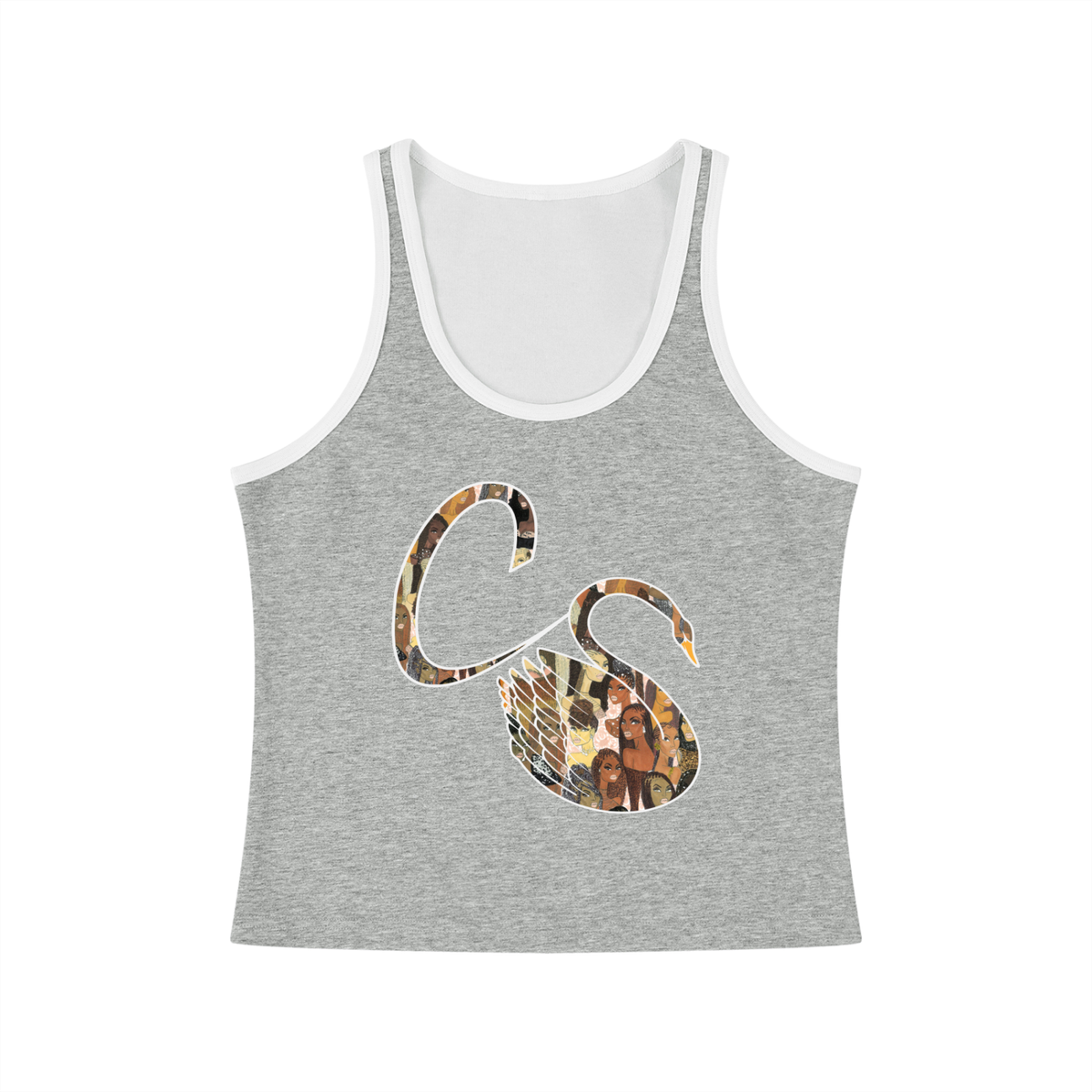 The Braided Glory Color Block Cropped Tank Top